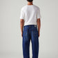 Men's 568 Dark Blue Loose Fit Mid Rise Jeans - Back View