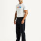 Men's 568 Dark Indigo Loose Fit Mid Rise Jeans - Side View