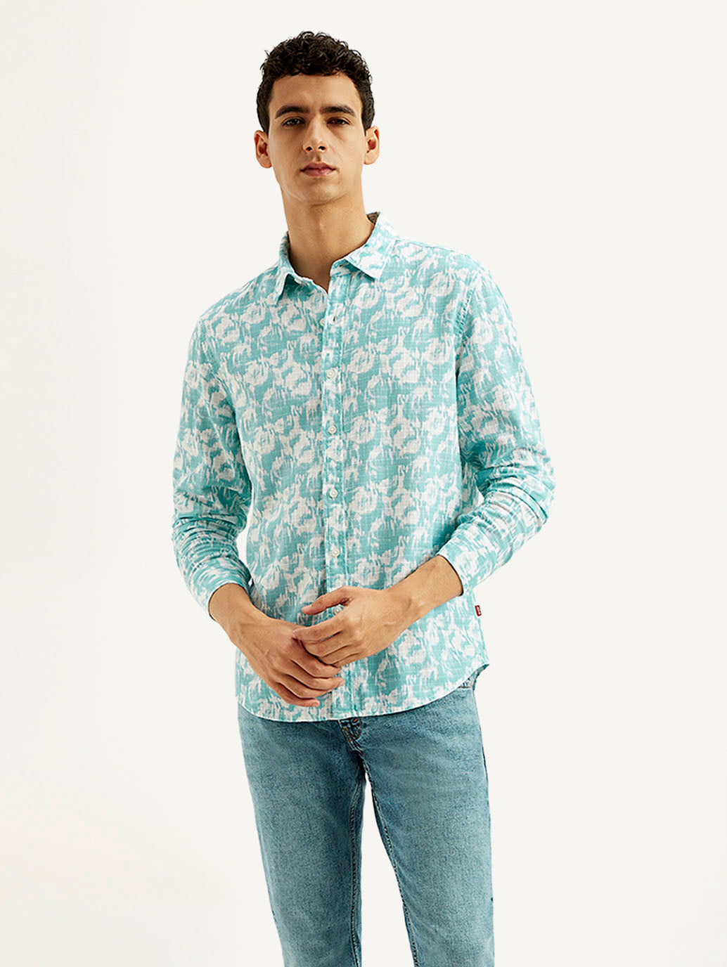 Men's Abstract Slim Fit Shirt - Styleshot View