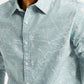 Men's Abstract Print Slim Fit Shirt - Detail View