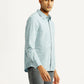Men's Abstract Print Slim Fit Shirt - Side View