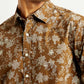 Men's Floral Print Slim Fit Shirt - Detail View