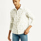 Men's Abstract Print Slim Fit Shirt - Styleshot View