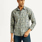 Men's Floral Print Slim Fit Shirt - Styleshot View