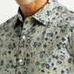 Men's Floral Print Slim Fit Shirt - Detail View