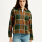 Women's Multi Color Checkered Shirt - Front View