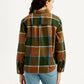Women's Multi Color Checkered Shirt - Back View