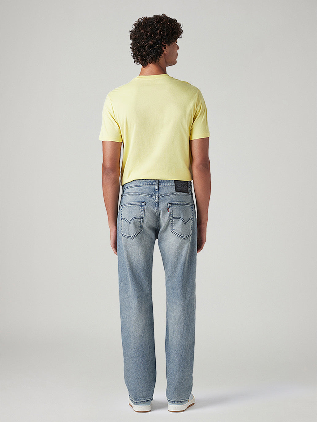 Men's 505 Light Blue Straight Fit Mid Rise Commuter Jeans - Back View