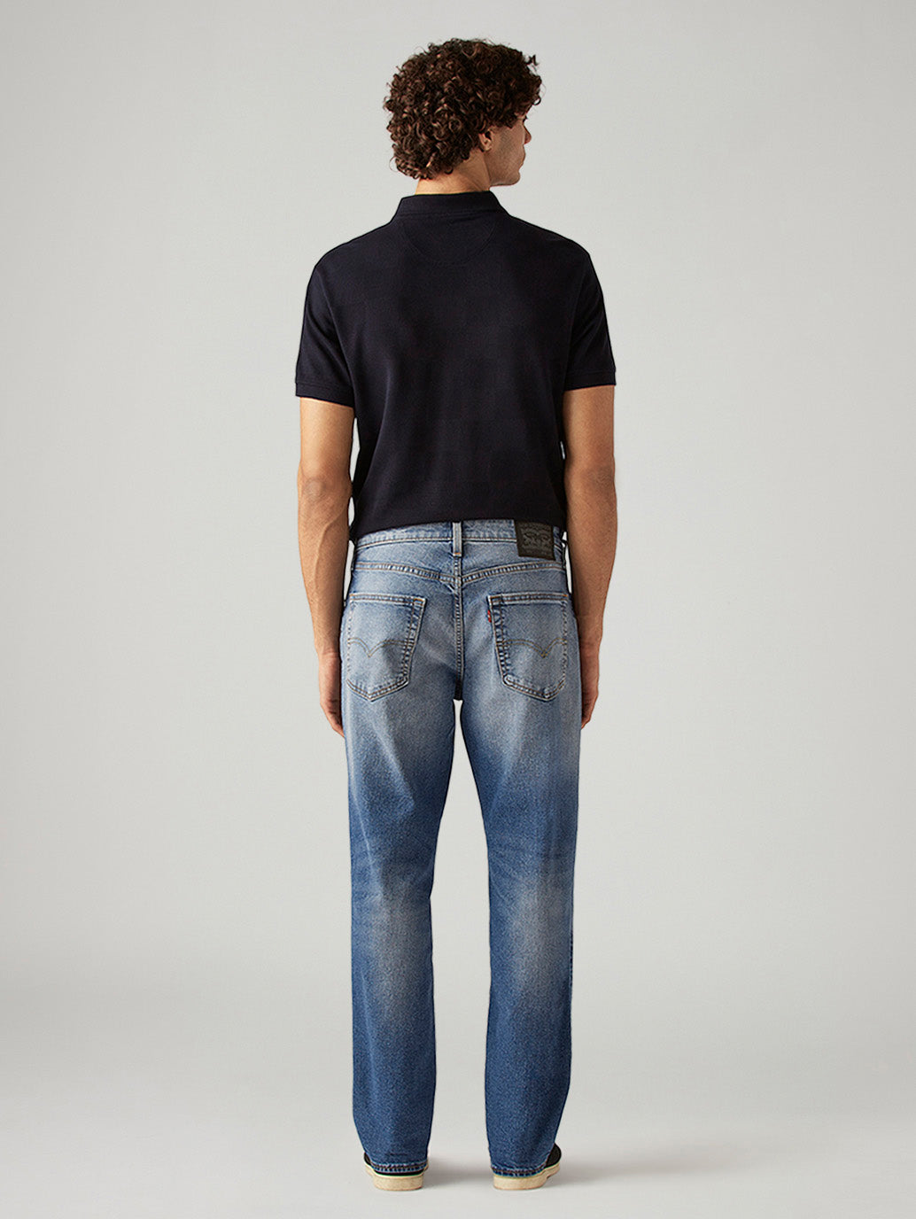 Men's 541 Blue Athletic Tapered Fit Mid Rise Commuter Jeans - Back View