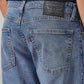 Men's 555 Blue Relaxed Straight Fit Mid Rise Commuter Jeans - Detail View