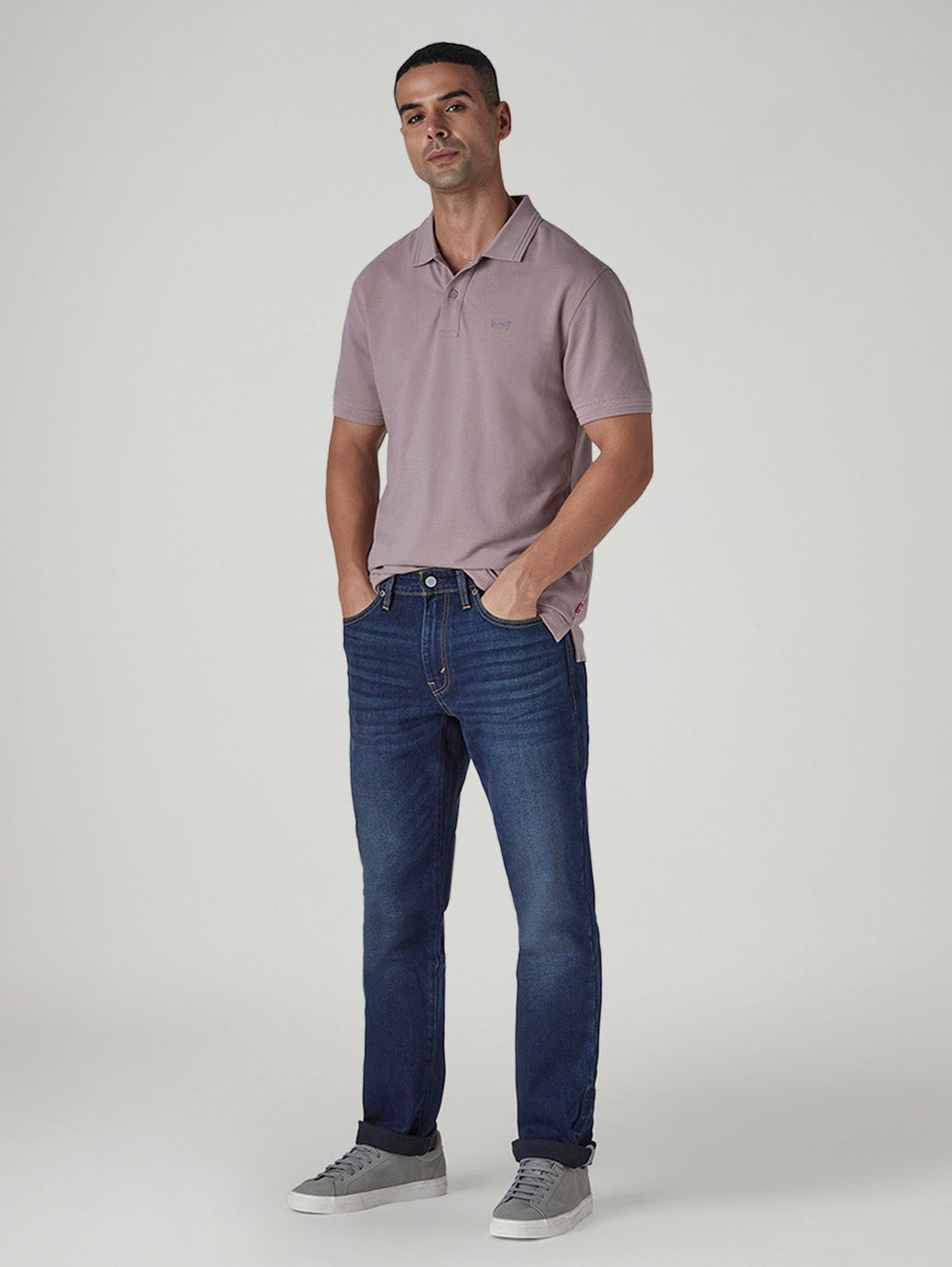 Men's 541 Dark Indigo Athletic Tapered Fit Mid Rise Commuter Jeans