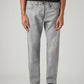 Men's 505 Grey Straight Fit Mid Rise Commuter Jeans - Front View