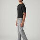 Men's 505 Grey Straight Fit Mid Rise Commuter Jeans - Side View