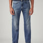 Men's 505 Blue Straight Fit Mid Rise Commuter Jeans - Front View