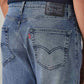Men's 505 Blue Straight Fit Mid Rise Commuter Jeans - 20 View