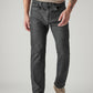 Men's 505 Charcoal Grey Straight Fit Mid Rise Jeans - Front View