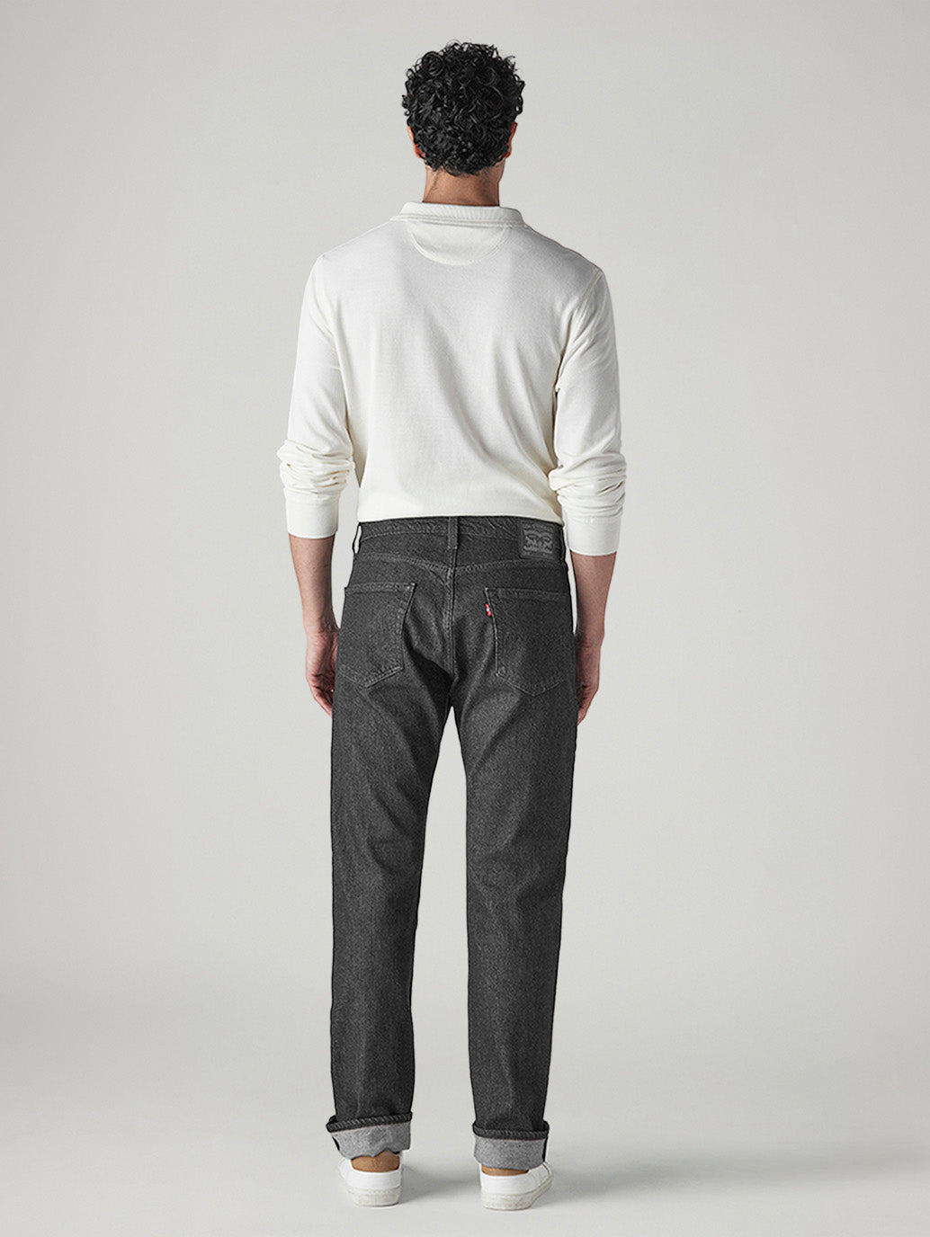 Men's 505 Charcoal Grey Straight Fit Mid Rise Jeans - 827b48b7-f4a2-4d18-9299-7b6d54f2796a View