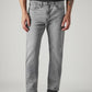 Men's 505 Grey Straight Fit Mid Rise Jeans - 20 View