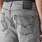 Men's 505 Grey Straight Fit Mid Rise Jeans - 20 View