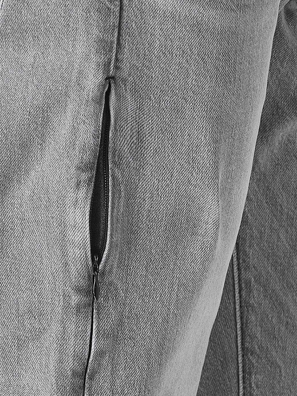Men's 505 Grey Straight Fit Mid Rise Jeans - Detail View