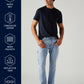 Men's 511 Light Blue Slim Fit Mid Rise Commuter Jeans - 0069T0003-1 View