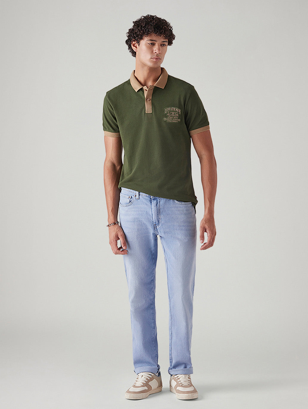 Men's 541 Light Blue Athletic Tapered Fit Mid Rise Jeans