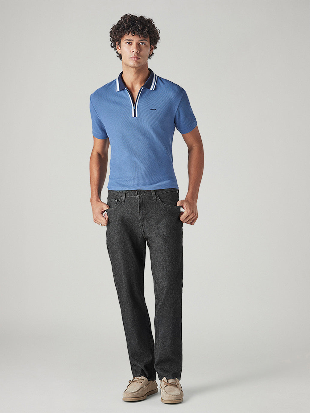 Men's 541 Charcoal Grey Athletic Tapered Fit Mid Rise Commuter Jeans