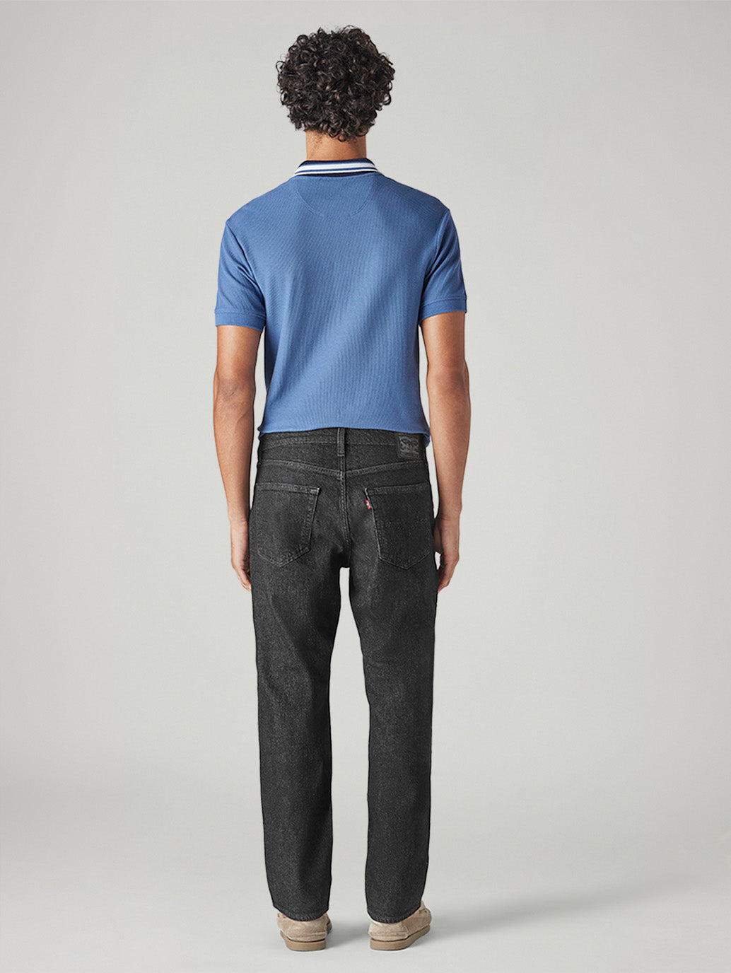 Men's 541 Charcoal Grey Athletic Tapered Fit Mid Rise Commuter Jeans - Back View