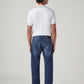 Men's 505 Blue Straight Fit Mid Rise Commuter Jeans - Back View