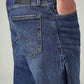 Men's 505 Blue Straight Fit Mid Rise Commuter Jeans - Detail View