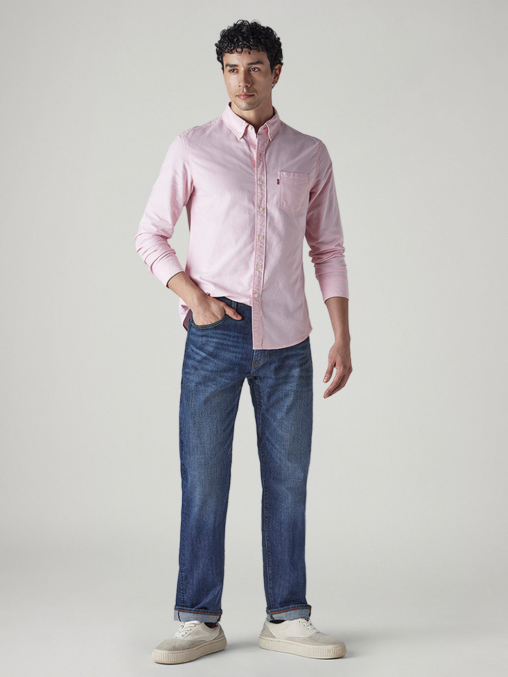 Men's 505 Indigo Straight Fit Mid Rise Jeans