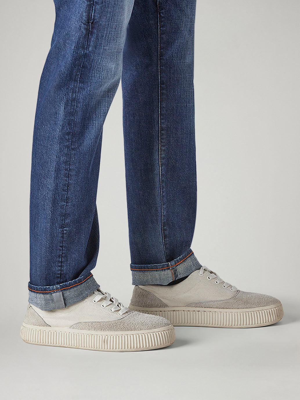 Men's 505 Indigo Straight Fit Mid Rise Jeans - Detail View