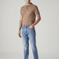 Men's 505 Light Blue Straight Fit Mid Rise Commuter Jeans - Side View
