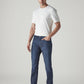Men's 511 Dark Blue Slim Fit Mid Rise Commuter Jeans - Side View