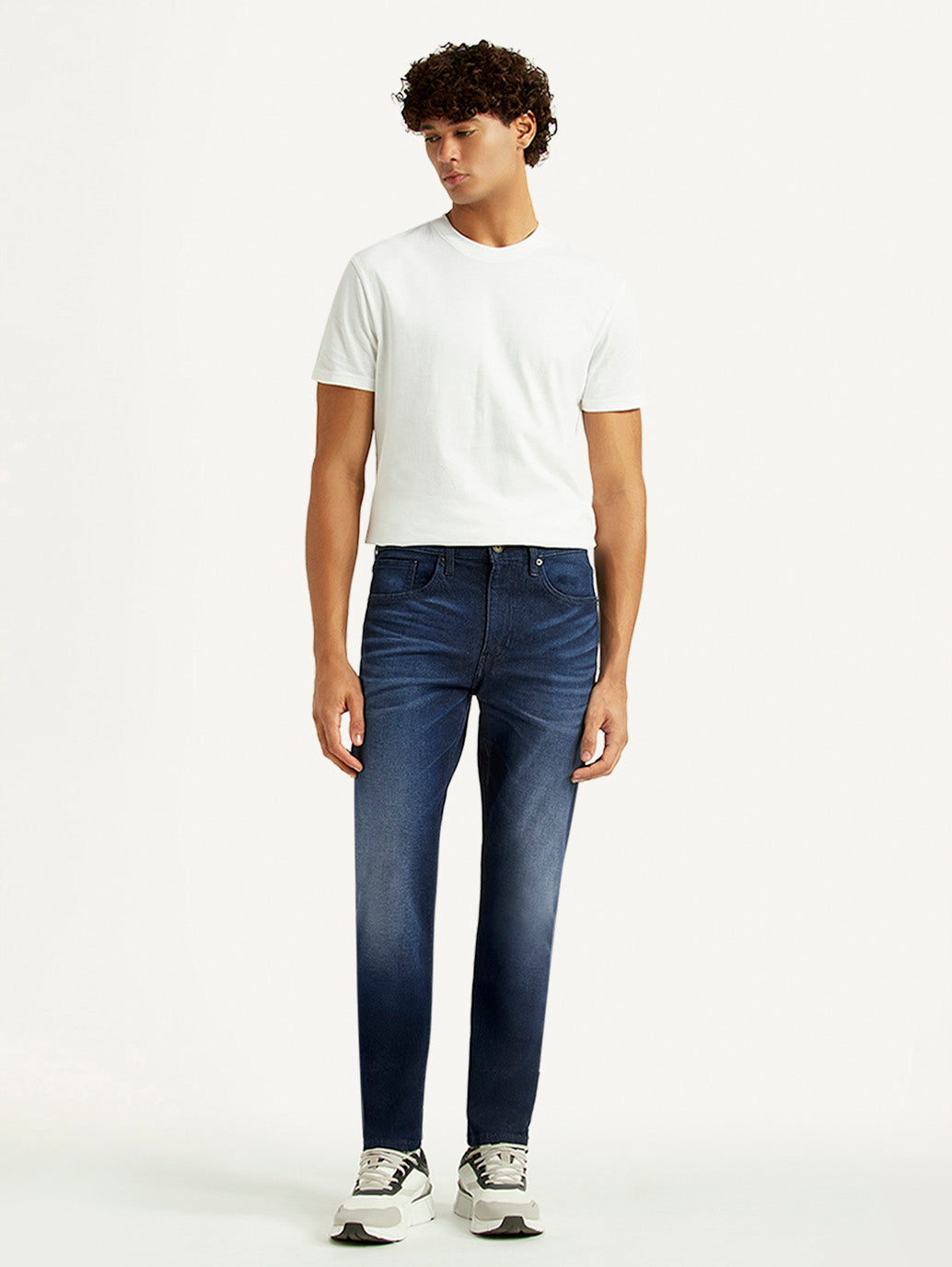 Men's 512 Navy Slim Tapered Fit Mid Rise Jeans