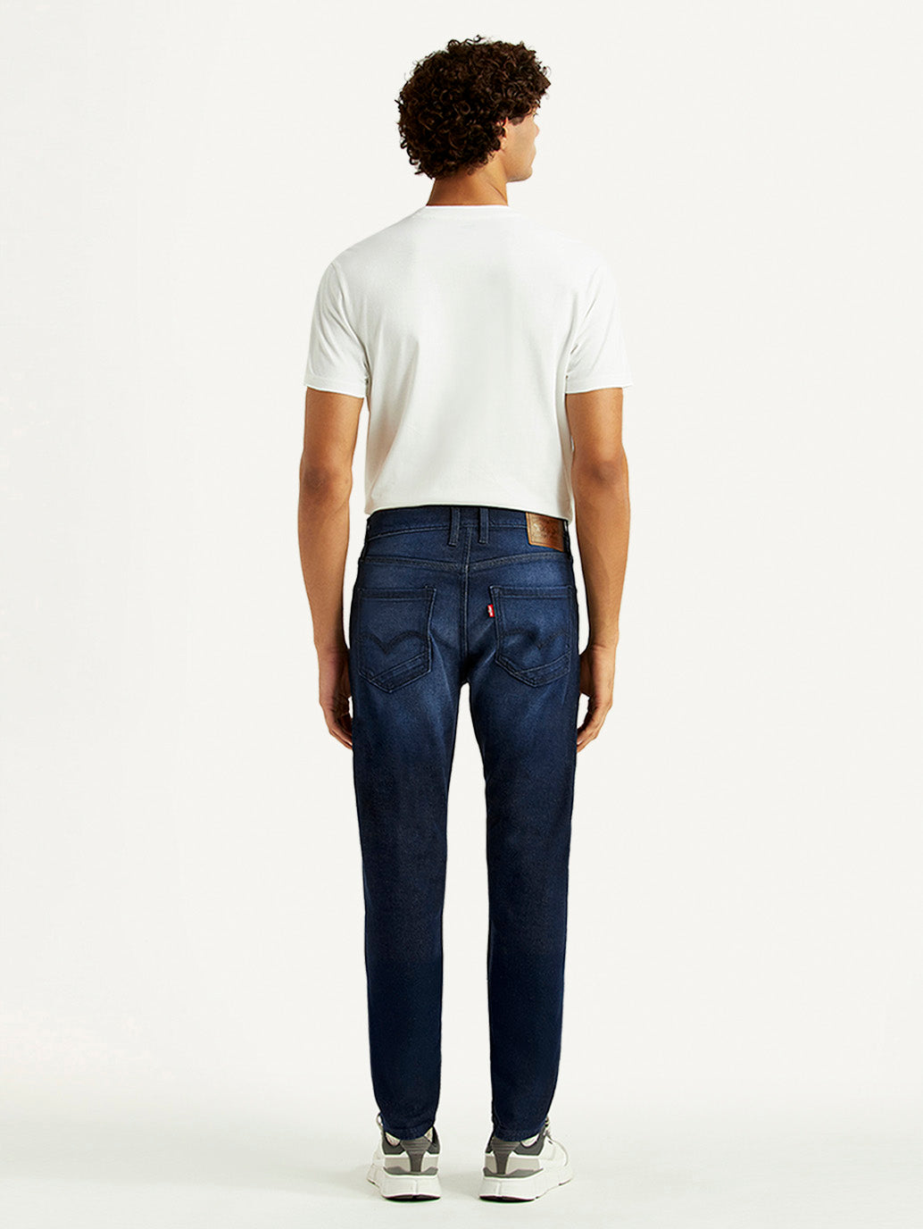 Men's 512 Navy Slim Tapered Fit Mid Rise Jeans - Back View