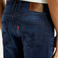 Men's 512 Navy Slim Tapered Fit Mid Rise Jeans - Detail View