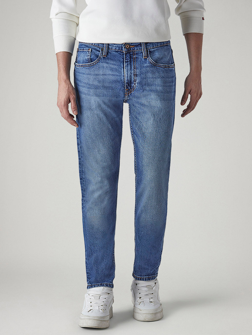 Men's 512 Blue Slim Tapered Fit Hyper Stretch Jeans - 6b4df26e-4959-40d9-bb78-89683a460df0 View