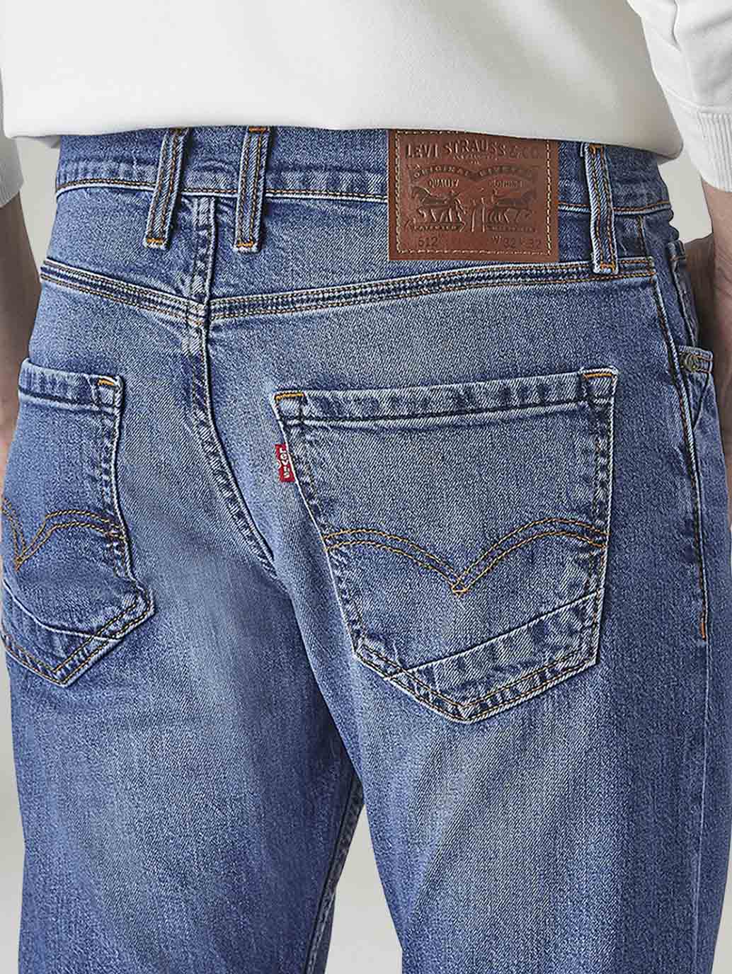 Men's 512 Blue Slim Tapered Fit Hyper Stretch Jeans - fdb3cbe8-c382-46e6-be19-3bee2c781351 View