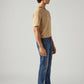 Men's 513 Blue Slim Straight Fit Mid Rise Jeans - Side View