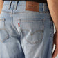 Men's 513 Light Blue Slim Straight Fit Mid Rise Jeans - Detail View