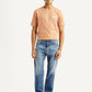 Men's 505 Blue Straight Fit Mid Rise Jeans - Front View