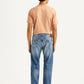 Men's 505 Blue Straight Fit Mid Rise Jeans - Back View