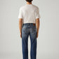 Men's 505 Blue Straight Fit Mid Rise Jeans - Back View