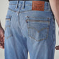 Men's 505 Light Blue Straight Fit Mid Rise Jeans - Detail View