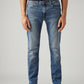 Men's 511 Blue Slim Fit Mid Rise Jeans - Front View