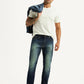 Men's Tinted 512 Dark Blue Slim Tapered Fit Mid Rise Jeans - Styleshot View