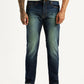 Men's Tinted 512 Dark Blue Slim Tapered Fit Mid Rise Jeans - Front View