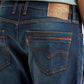 Men's 513 Navy Slim Straight Fit Mid Rise Jeans - Detail View