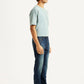 Men's 513 Navy Slim Straight Fit Mid Rise Jeans - Side View